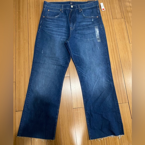 GAP blue jeans with frayed edge. - Picture 1 of 1